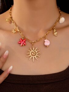Collier breloque avec charms