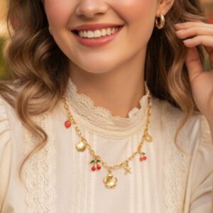 Collier Breloques Jardin & Mer